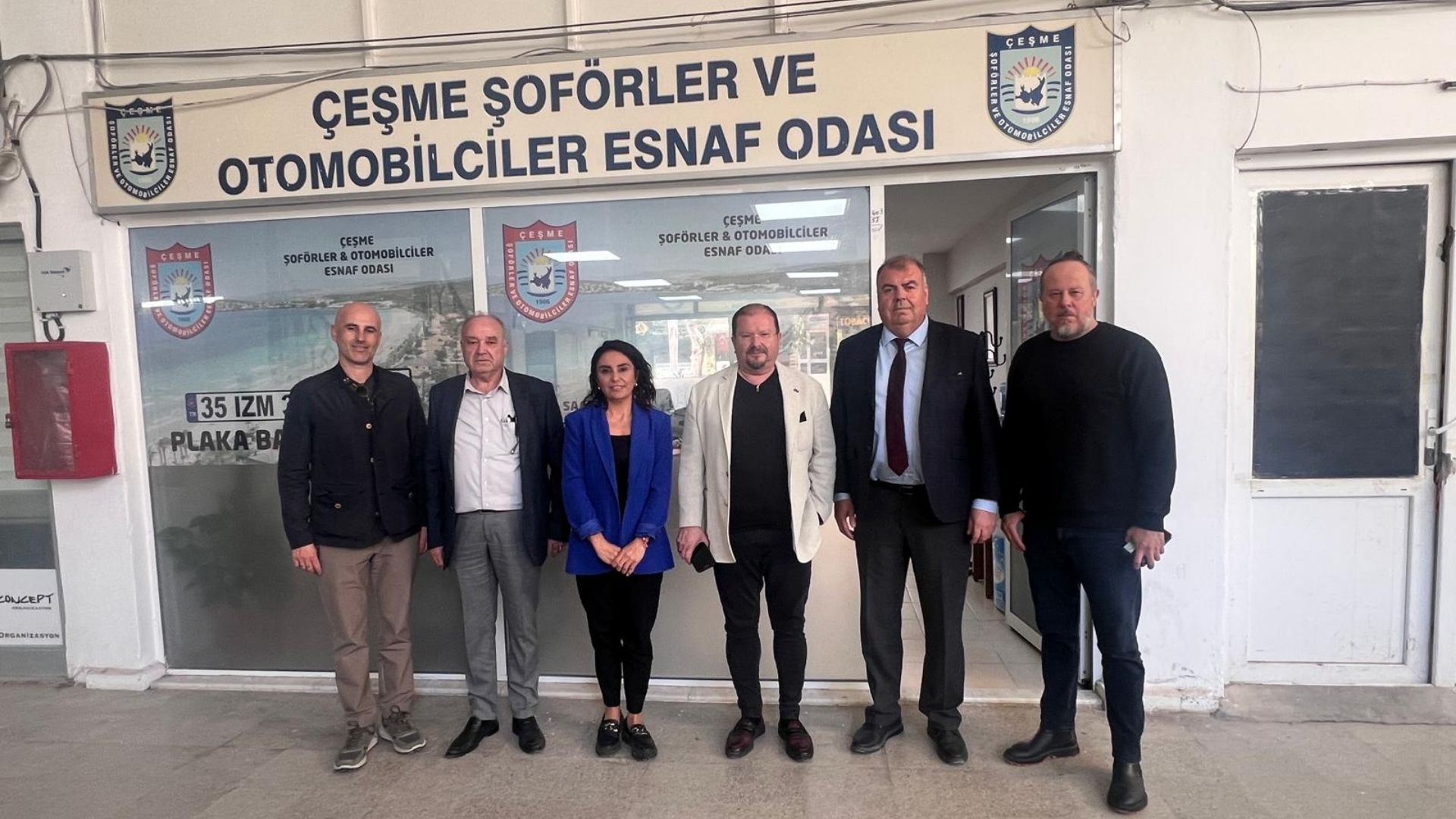 Çeşme Şoförler ve Otomobilciler Esnaf Odası Başkanı Ali Koparal’a Tebrik Ziyareti