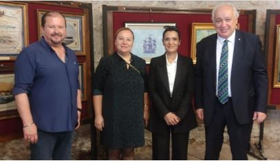 ÇEŞTOB Başkanımız Orhan Belge’ye Altın Ege Ödülleri’nde “Turizmde Ömür Boyu Başarı” Ödülü